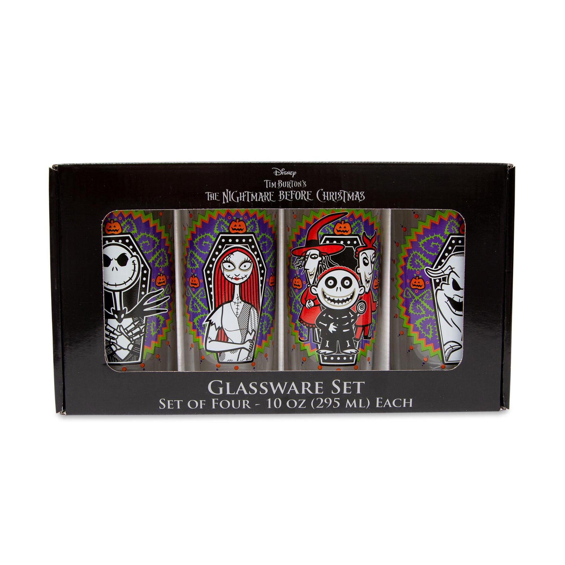 Silver Buffalo Disney The Nightmare Before Christmas Day Of The Dead  Tumbler Glasses