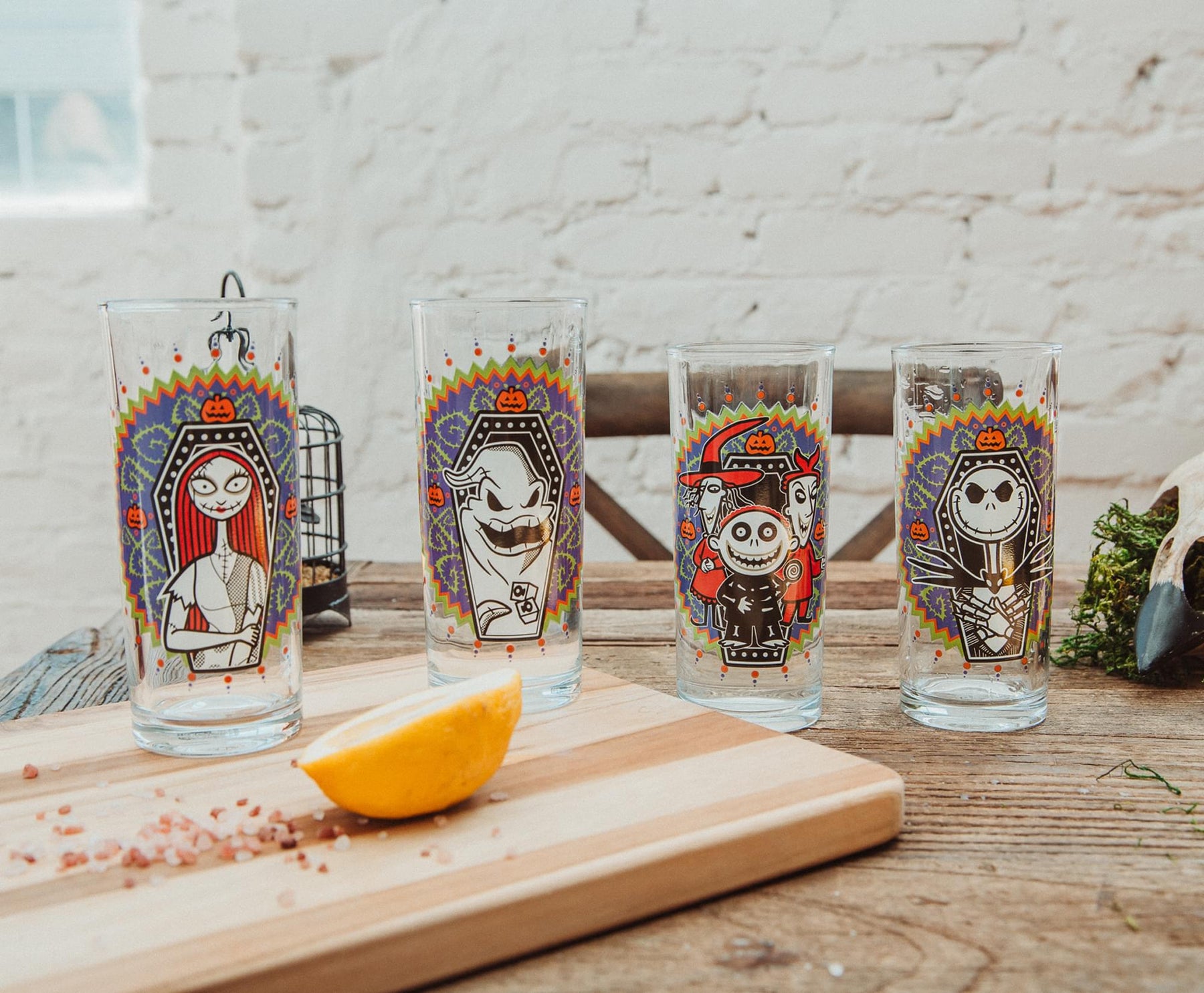 Disney The Nightmare Before Christmas Day of the Dead Tumbler Glasses | Set of 4