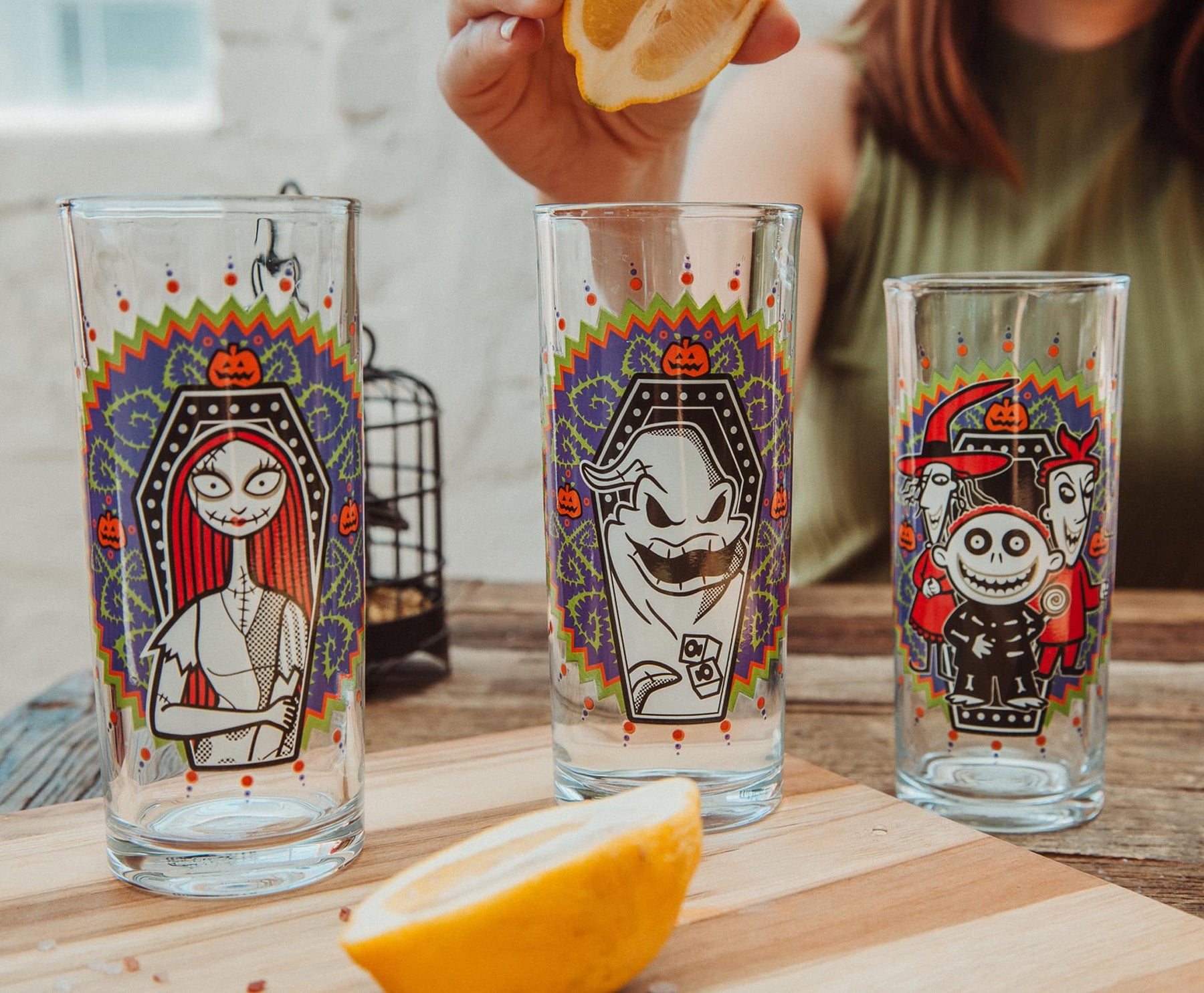 Set of 4 Nightmare Before Christmas 10oz Glasses