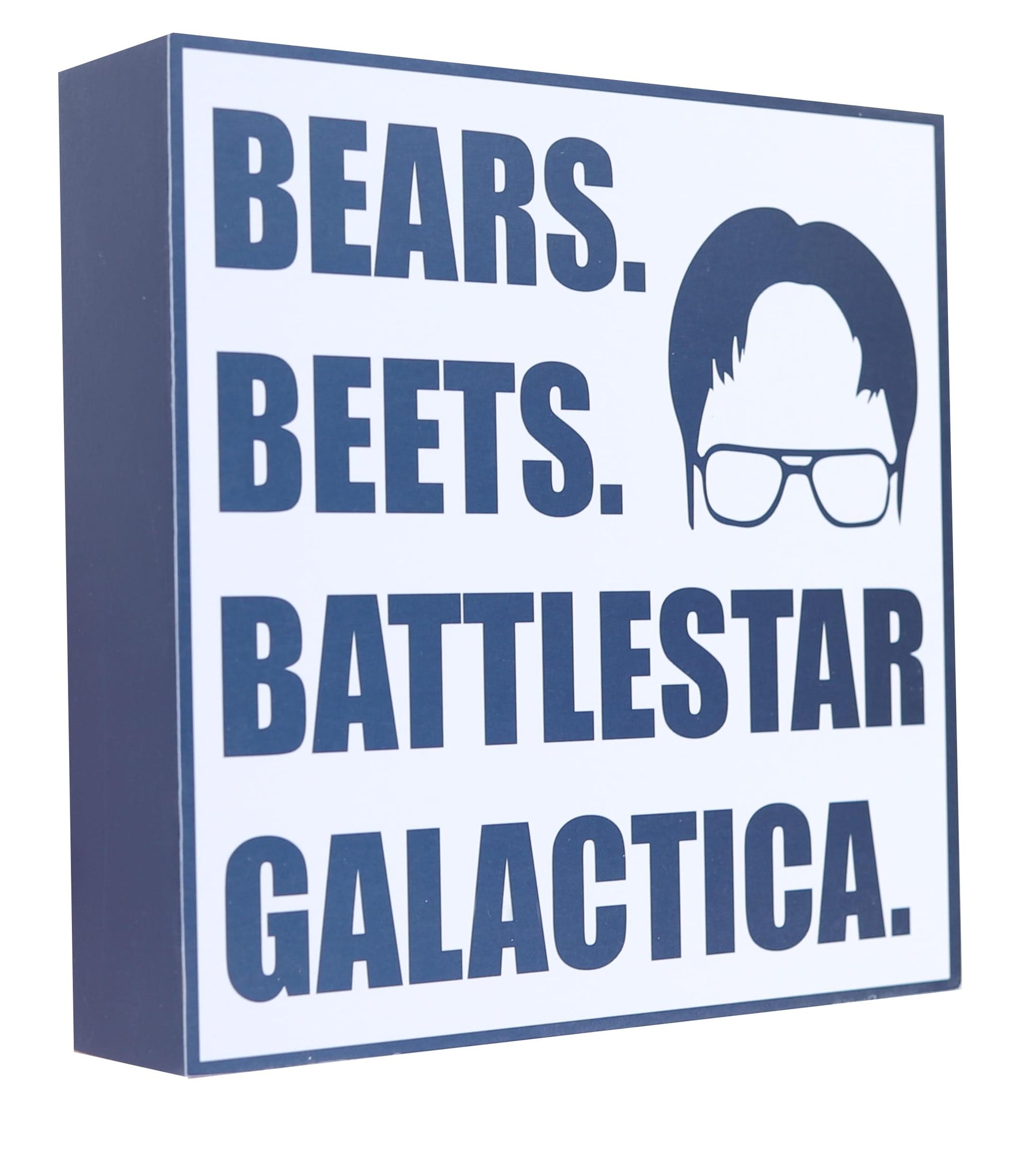 The Office Dwight 6 x 6 Inch Wood Box Sign