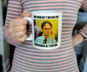 The Office Dwight Schrute "Undivided Attention" Ceramic Mug | Holds 20 Ounces