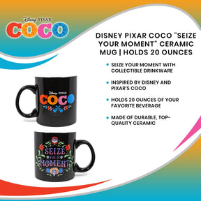 Disney Pixar Coco "Seize Your Moment" Ceramic Mug | Holds 20 Ounces