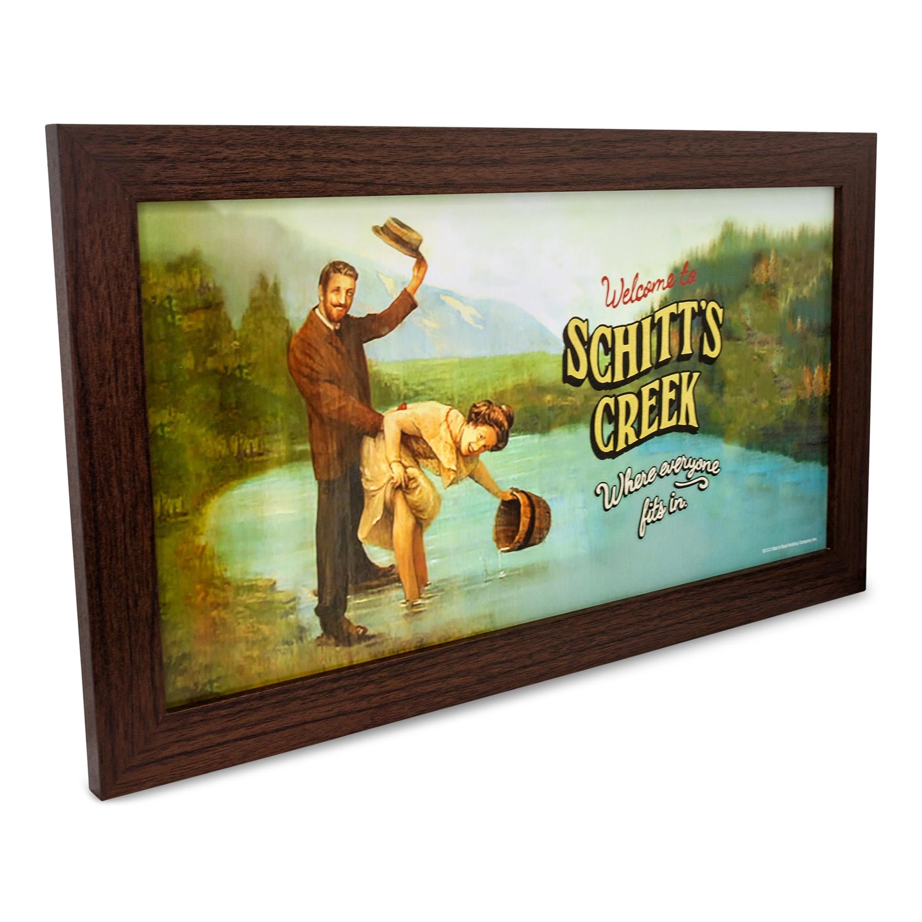 Schitt's Creek Welcome Sign Replica Framed MDF Hanging Wall Art | 10 x 18 Inches