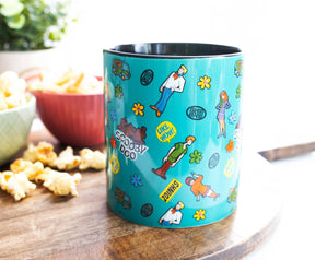 Scooby-Doo Sticker Pattern Ceramic Mug | Holds 20 Ounces