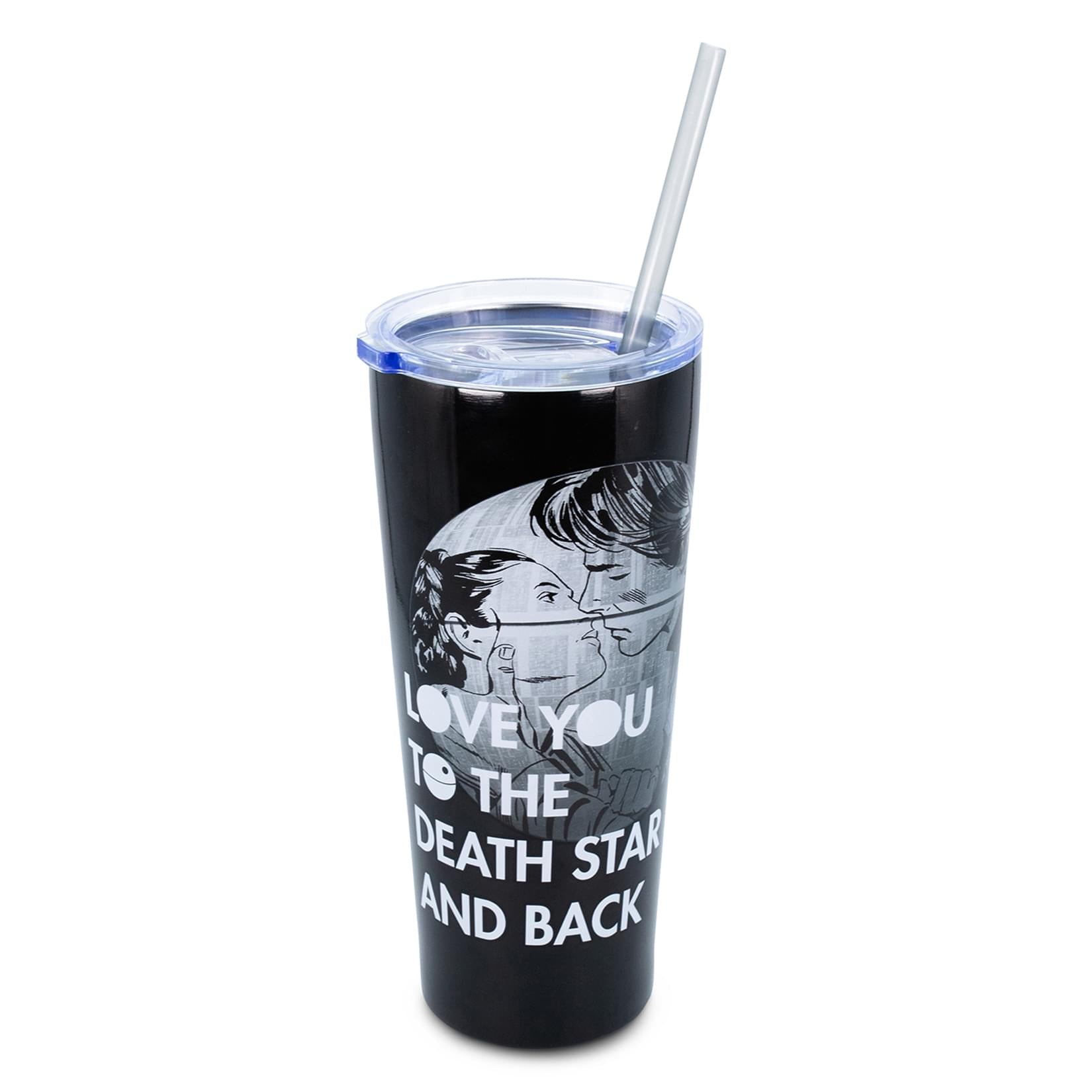 Star Wars "Love You to the Death Star" Stainless Steel Tumbler | Holds 22 Ounces