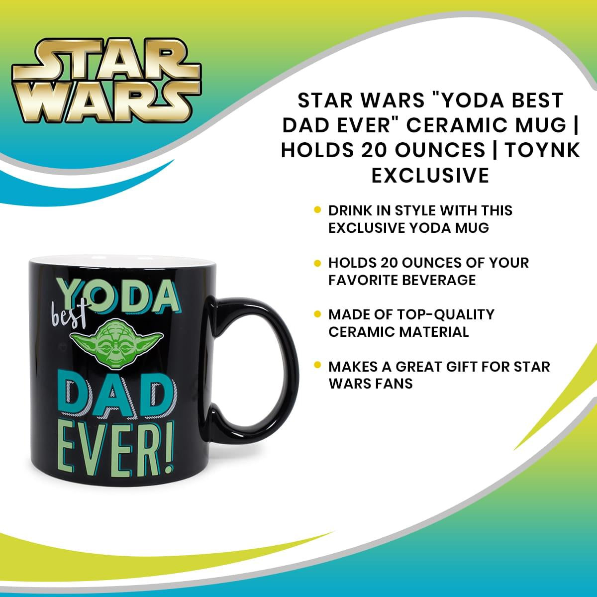 The Mandalorian Best Dad In The Galaxy Baby Yoda Ceramic Coffee