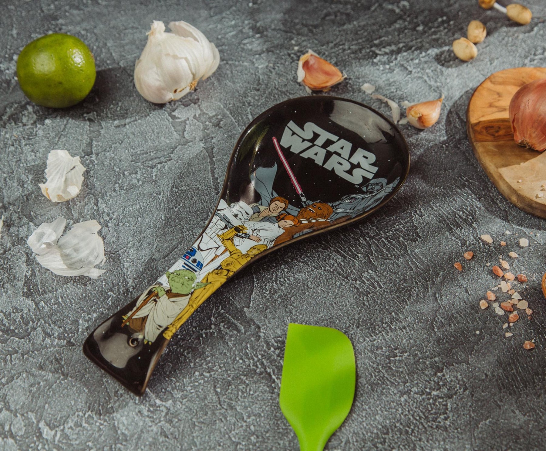  Star Wars Original Trilogy Characters Ceramic Spoon Rest  Holder: Home & Kitchen