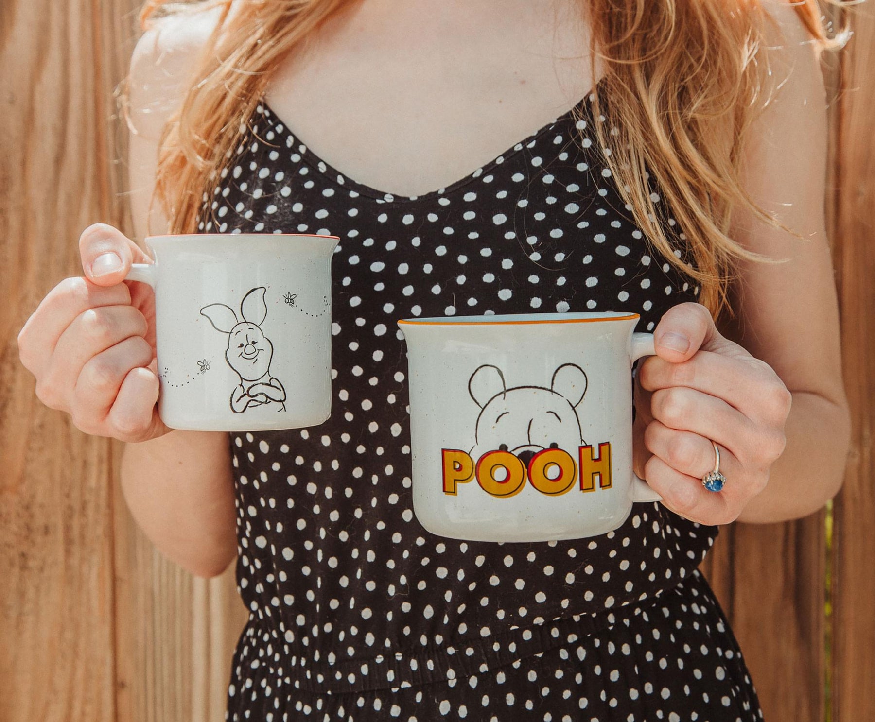 Silver Buffalo Disney Winnie The Pooh And Piglet Ceramic Camper Mugs