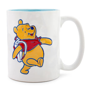 Disney Winnie the Pooh "Adventure Awaits" Pottery Ceramic Mug | Holds 16 Ounces