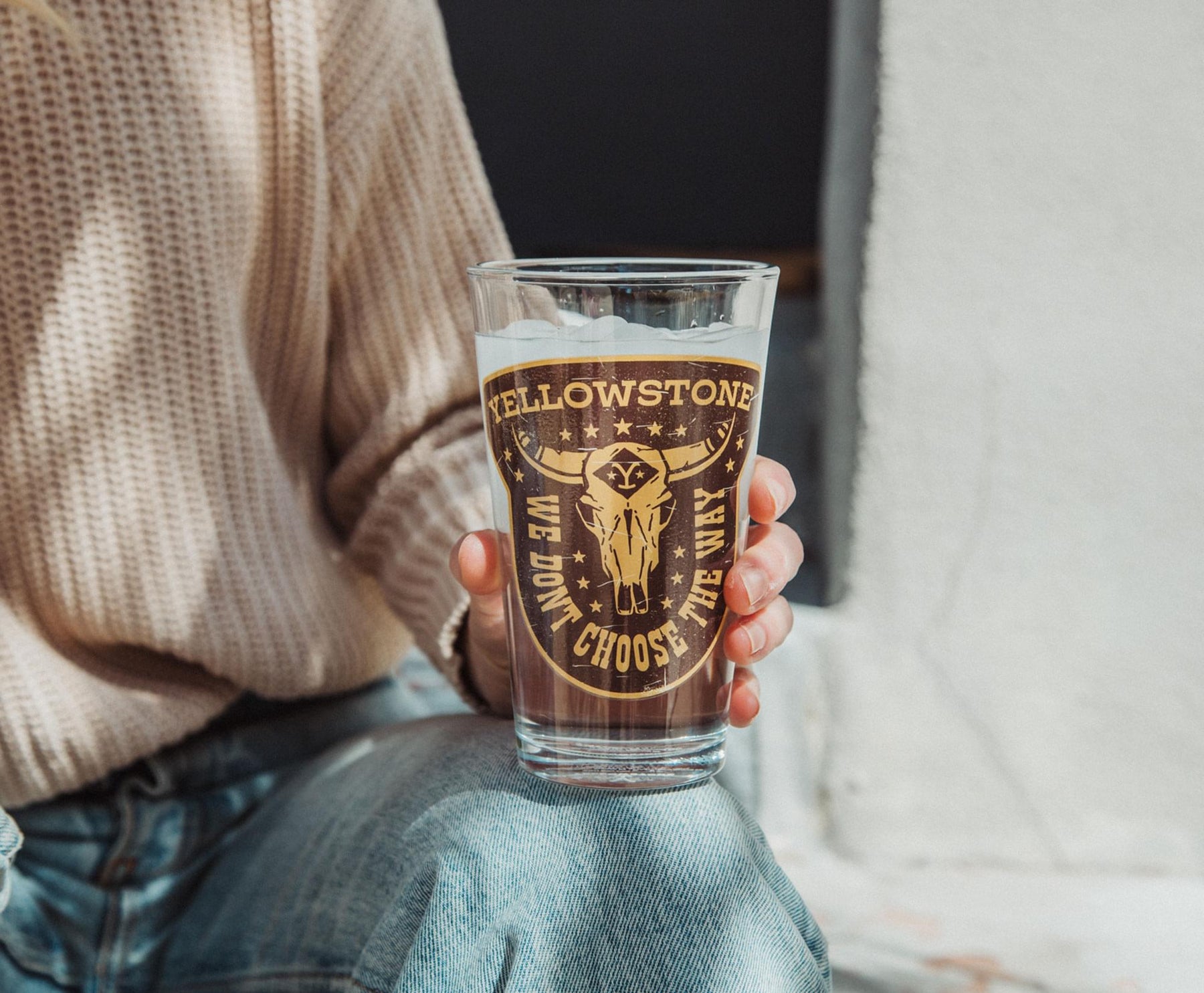 Yellowstone "We Don't Choose The Way" Pint Glass | Holds 16 Ounces