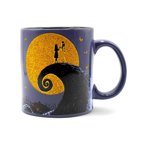 Disney The Nightmare Before Christmas Ceramic Glitter Mug | Holds 20 Ounces