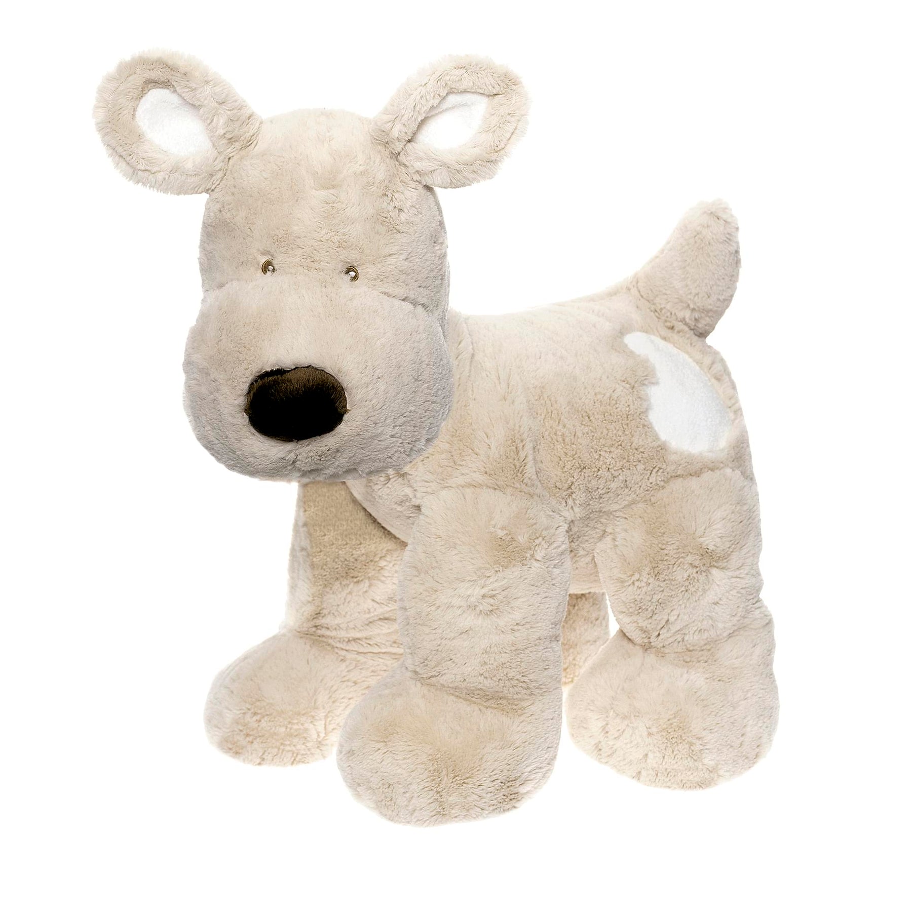 Teddykompaniet Teddy Cream XL Plush Dog | Grey