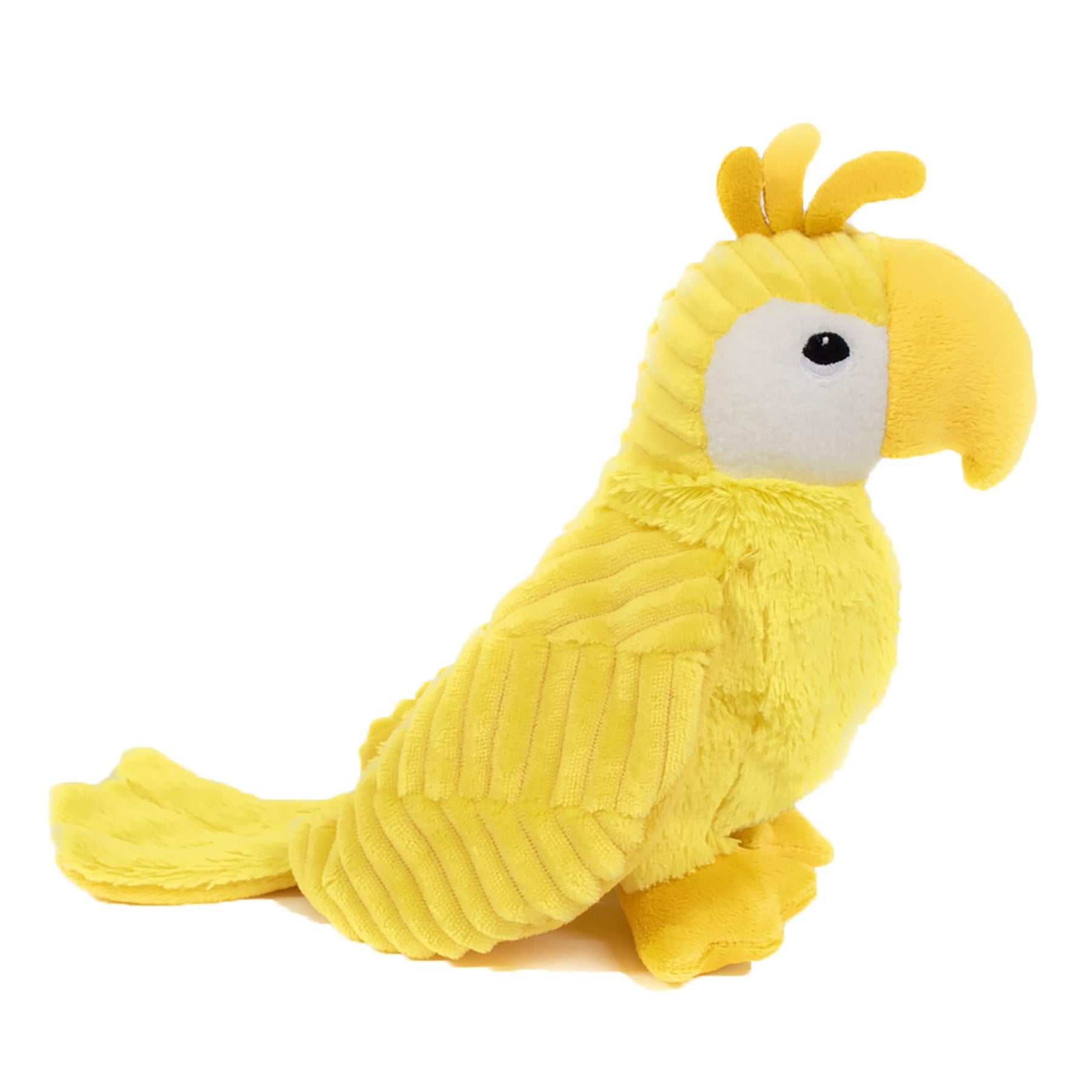 Les Deglingos Ptipotos Repetos the Parrot Plush Toy | Yellow