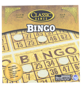 Classic Games Wood Bingo Set