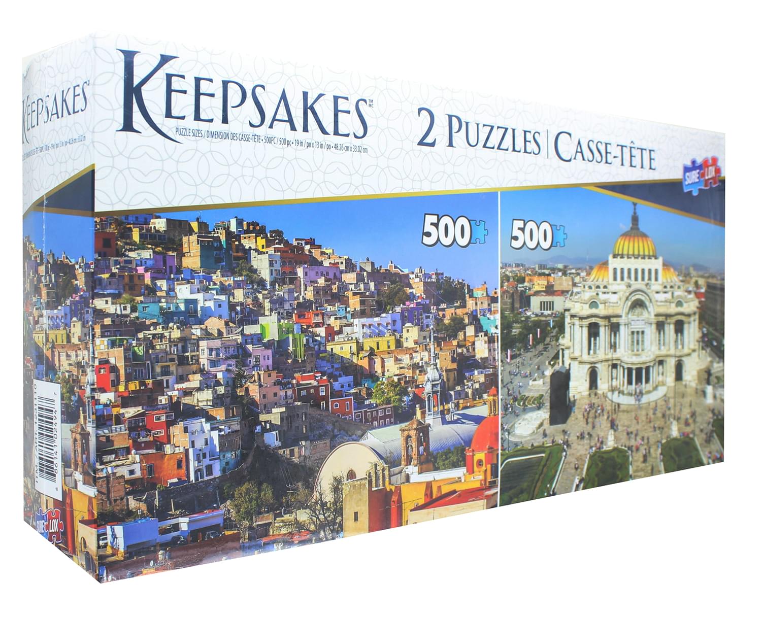 Set of 2 Keepsakes 500 Piece Jigsaw Puzzles | Mexico City / Barranquilla