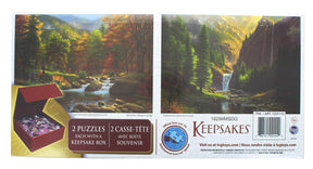 Set of 2 Keepsakes 1000 Piece Jigsaw Puzzles | Mountain Landscapes