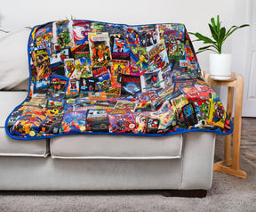 8-Bit Armageddon Retro Video Games Fleece Throw Blanket | 45 x 60 Inches