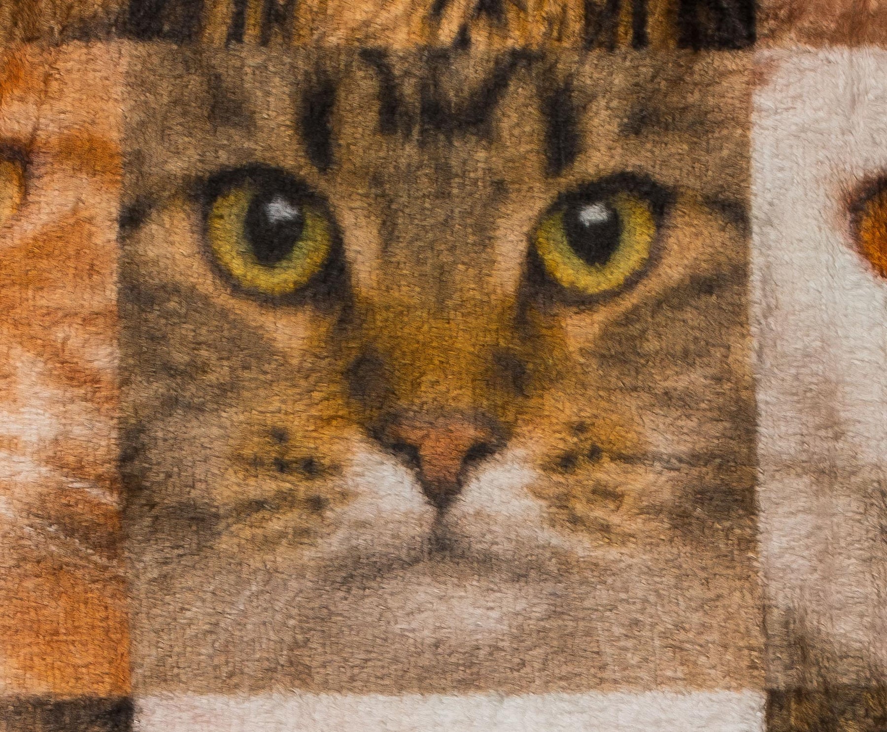 Cat Face Collage Fleece Throw Blanket | 45 x 60 Inches