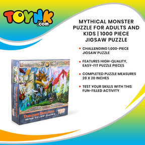 Dungeon Denizens Mythical Monster Puzzle | 1000 Piece Jigsaw Puzzle