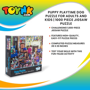 Puppy Playtime Dog Puzzle For Adults And Kids | 1000 Piece Jigsaw Puzzle