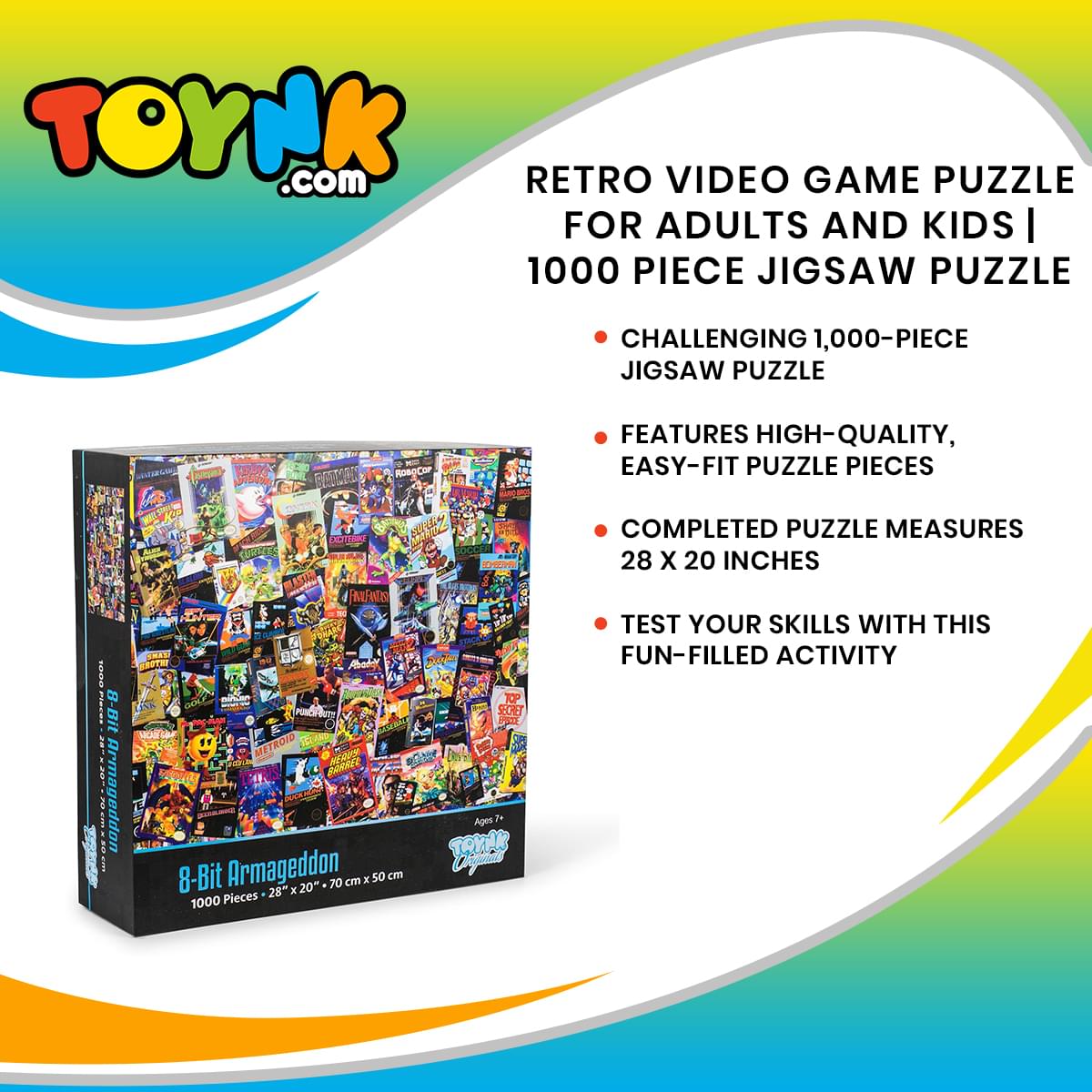 Toynk Handheld Haven Retro Games 1000-piece Jigsaw Puzzle : Target