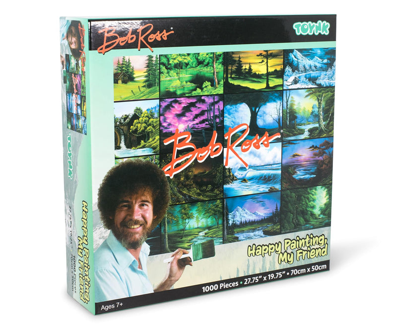 Bob Ross Happy Painting 1000 Piece Jigsaw Puzzle | Free Shipping