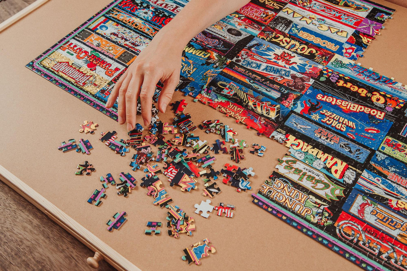 Retro Arcade Game Collage 1000 Piece Jigsaw Puzzle | Free Shipping