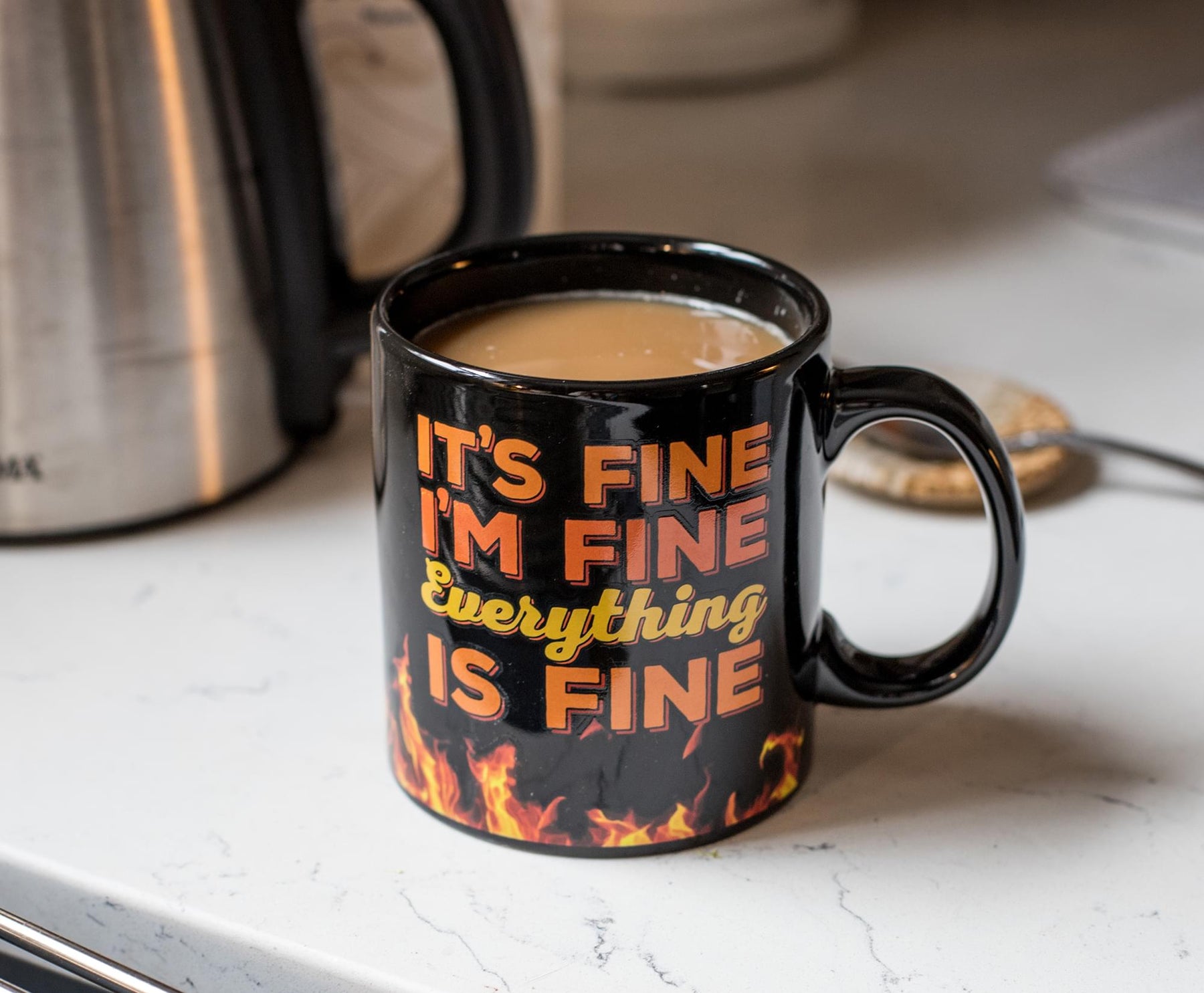 15 Oz Ceramic Coffee Mug It's Fine I'm Fine Everything's Fine 