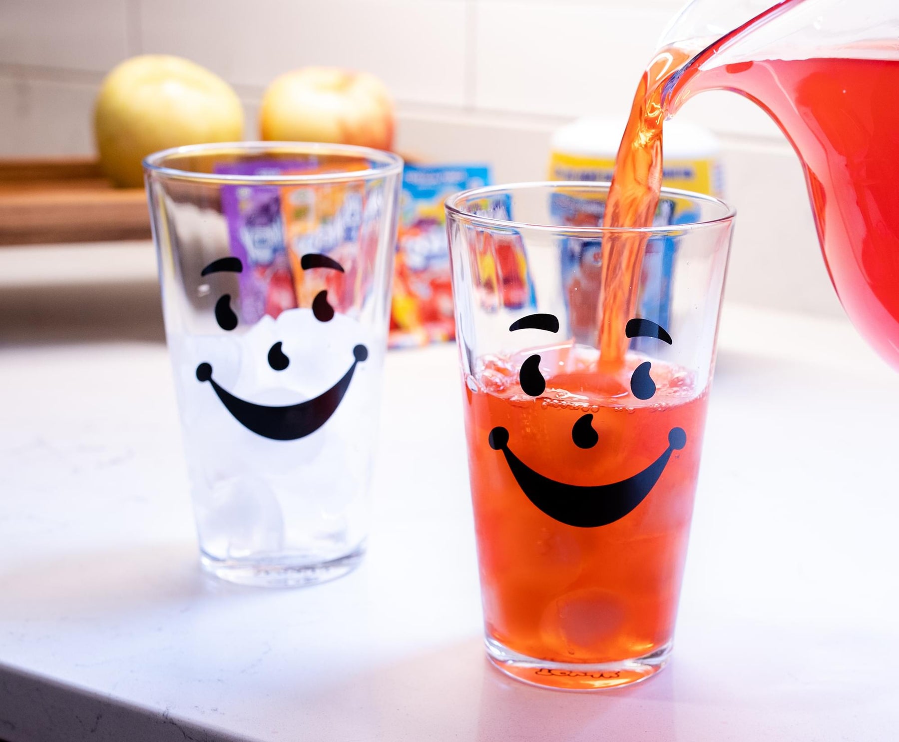 Kool-Aid Man 16-Ounce Pint Glasses | Set of 2