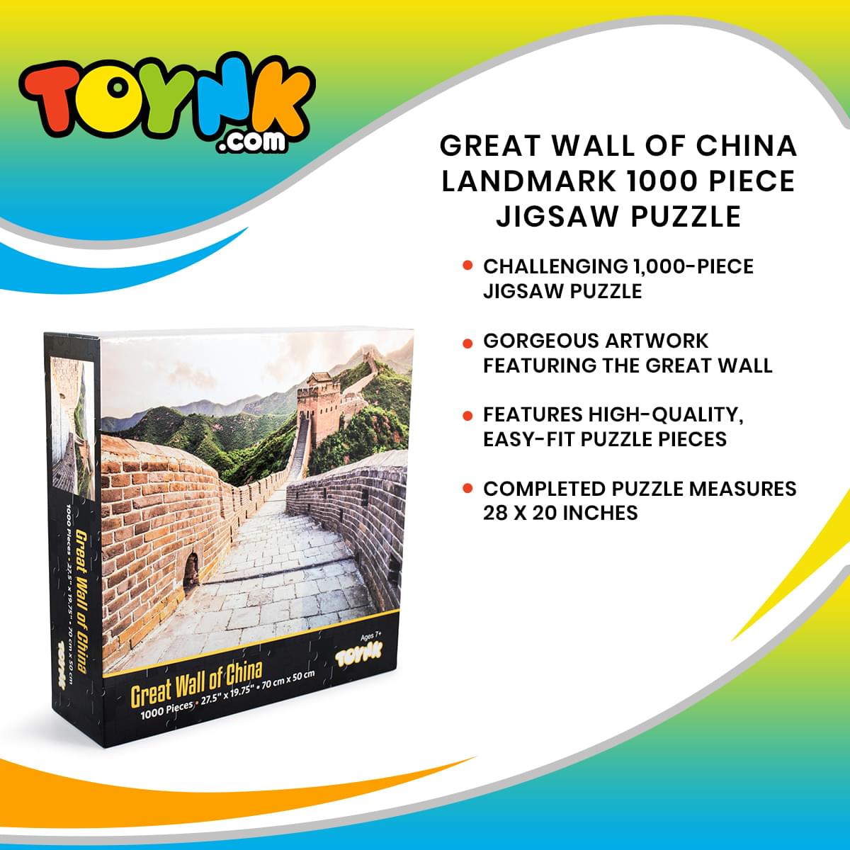 Great Wall of China Landmark 1000 Piece Jigsaw Puzzle