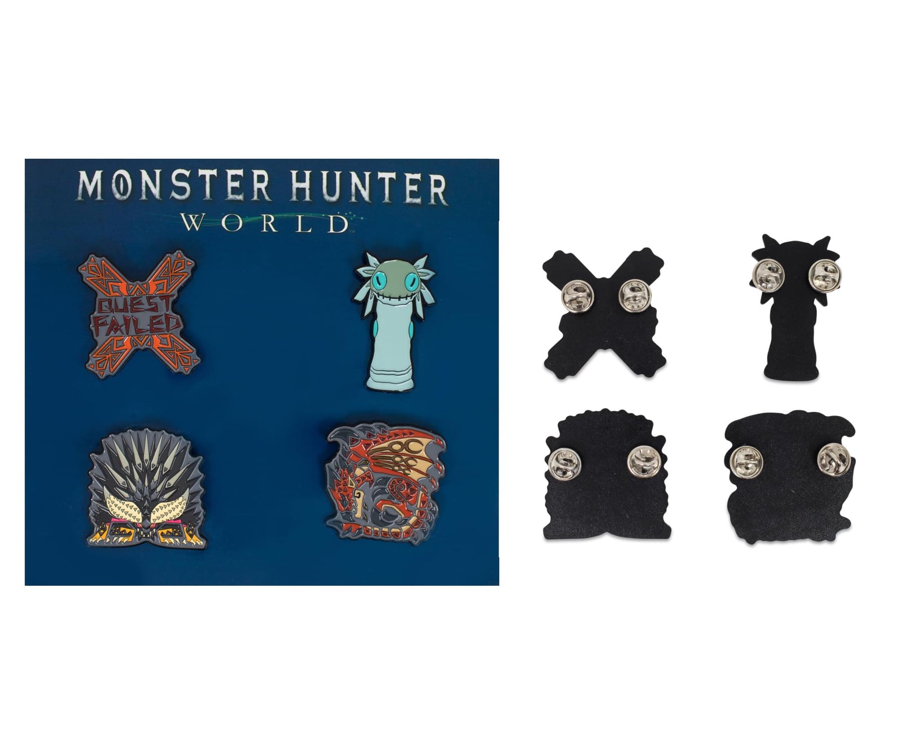 Monster Hunter: World Collectible Enamel Pins | Set of 4 | Toynk Exclusive