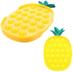 Pop Fidget Toy 24-Button Yellow Pineapple Silicone Bubble Popping Game