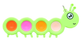 Pop Fidget Toy Green Caterpillar 4-Button Bubble Popping Game