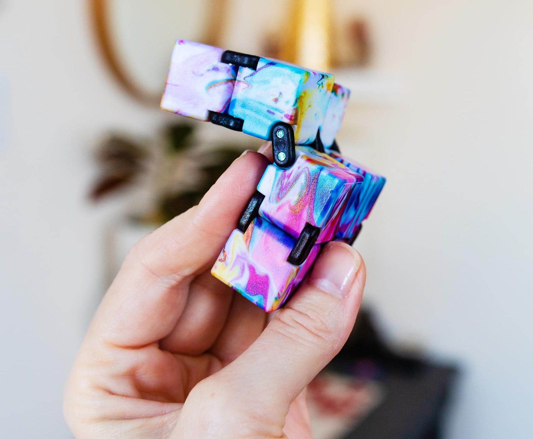 Infinity Cube Fidget Toy Cube, Plastic Fiddle Tool