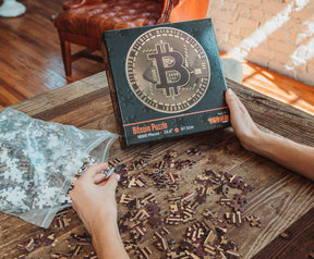 Bitcoin 1000-Piece Round Jigsaw Puzzle | Toynk Exclusive