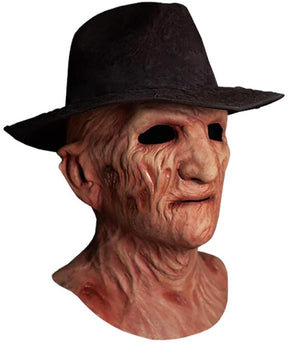 A Nightmare On Elm Street 2 Deluxe Freddy Adult Latex Mask w/ Fedora Hat