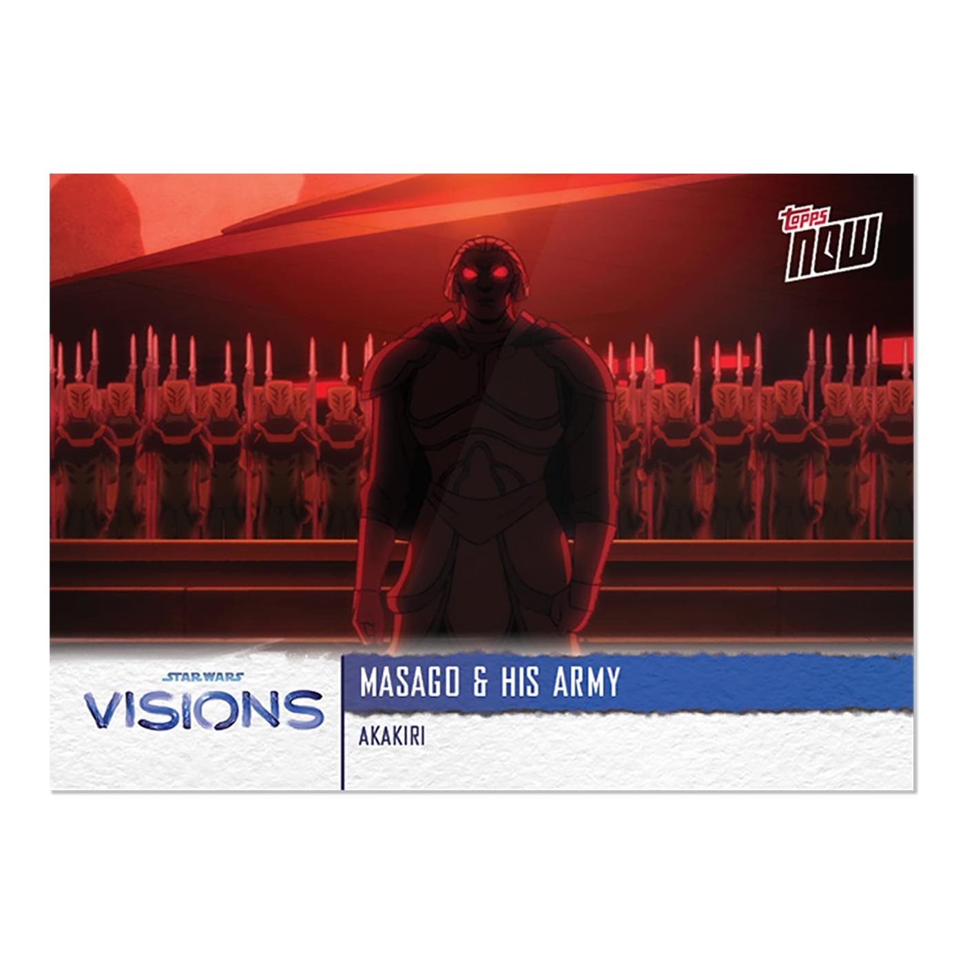 Star Wars Visions 2021 TOPPS NOW 5-Card Pack | Akakiri