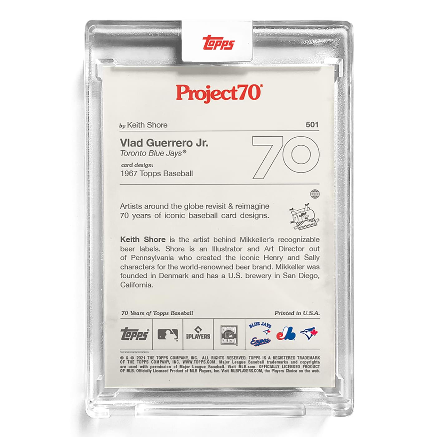 Topps Project70 Card 501 | 1967 Vladimir Guerrero Jr. by Keith Shore