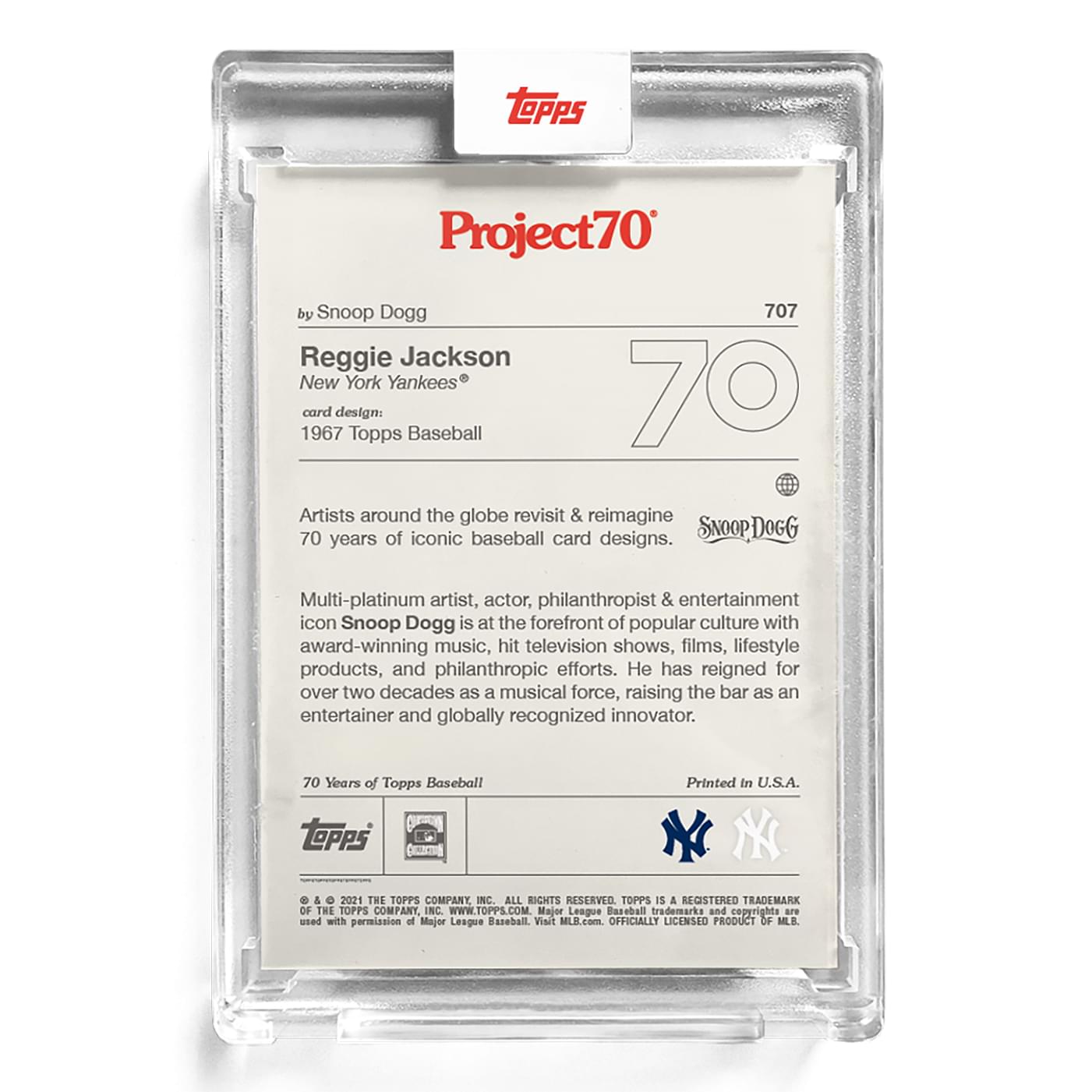 Topps Project70 Card 707 | 1967 Reggie Jackson by Snoop Dogg