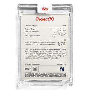 Topps Project70 Card 723 | 1994 Babe Ruth by Mister Cartoon