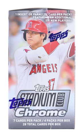 MLB 2022 Topps Stadium Club Chrome Updates Value Box | 4 Base Packs Per Box