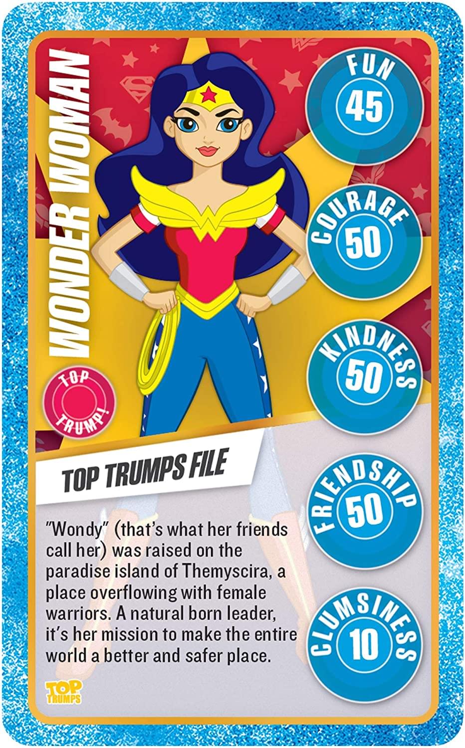 DC Super Hero Girls Top Trumps Card | Free Shipping