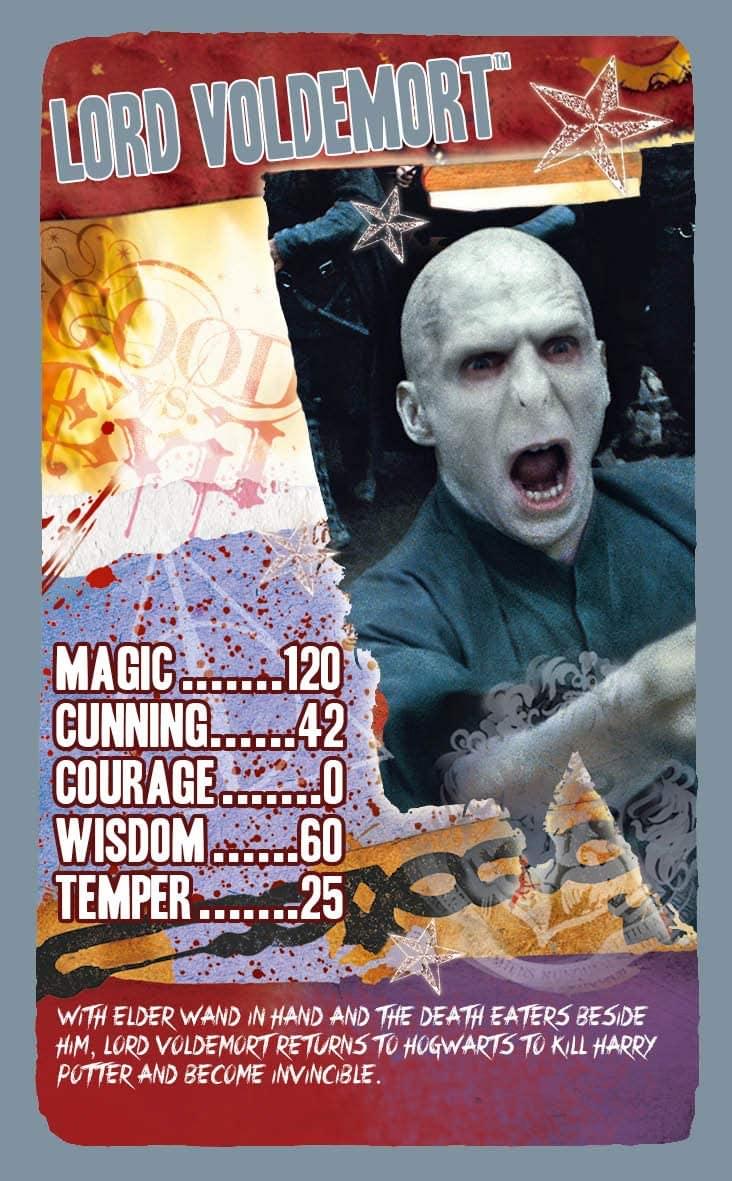 Harry Potter and the Deathly Hallows Part 2 Top Trumps Card Game