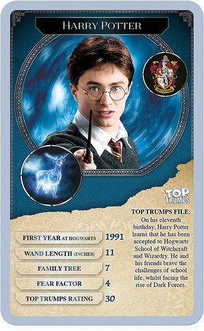 Harry Potter Witches and Wizards Top Trumps Card Game