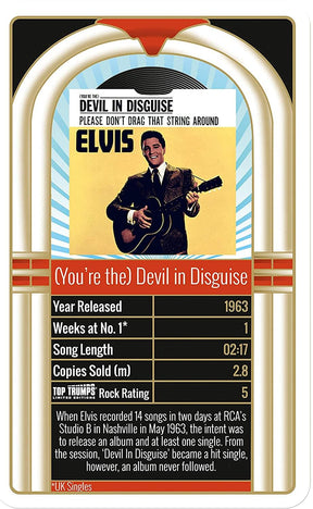 Elvis Presley Top 30 Top Trumps Card Game