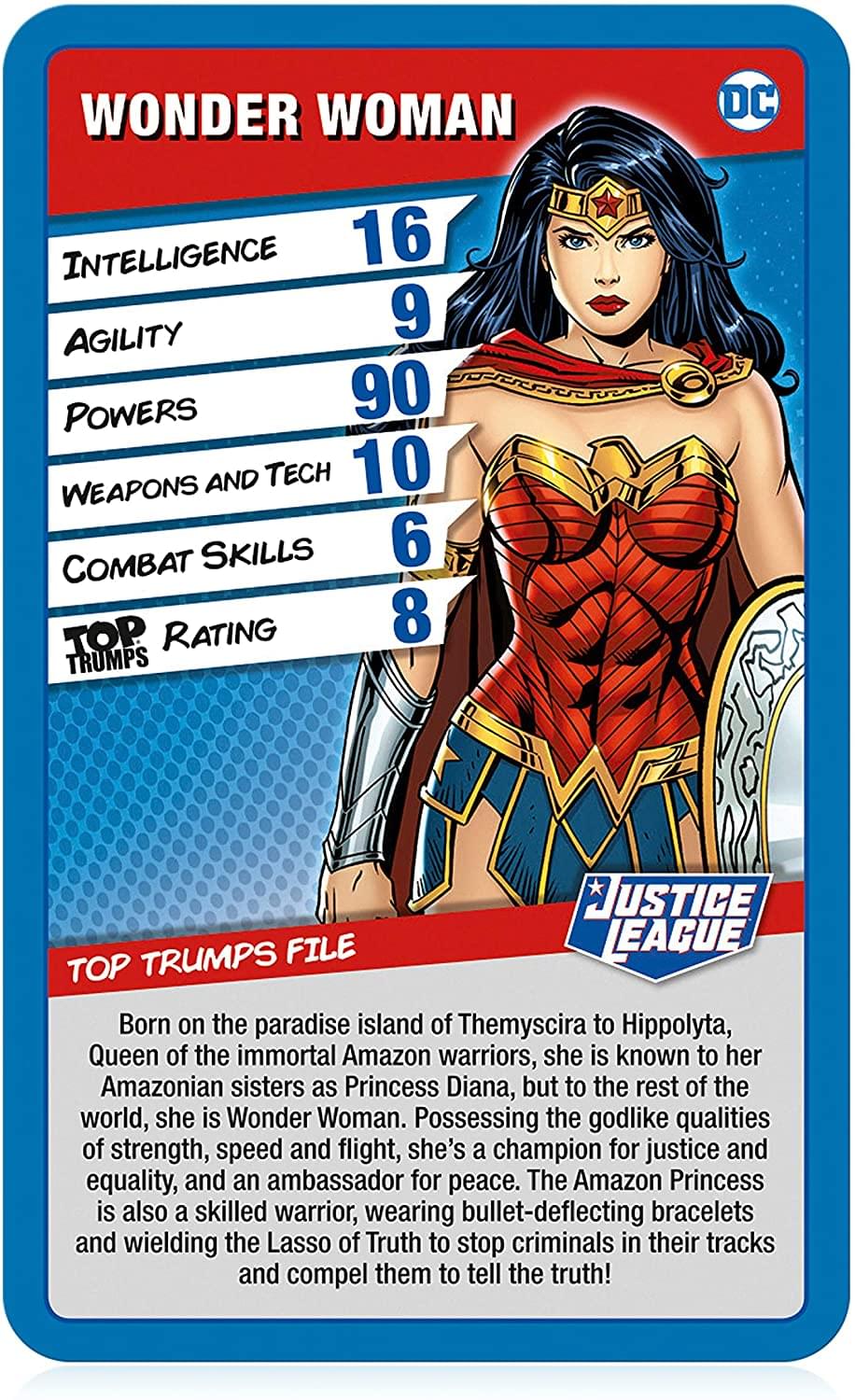 DC Justice League Top Trumps Card Game