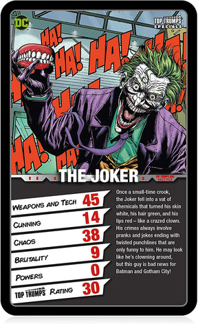 DC Comics Super-Villains Top Trumps Card Game