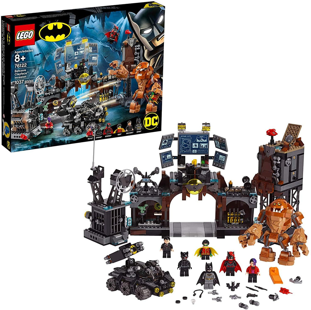 LEGO DC Batman 76122 Batcave Clayface Invasion Building Set