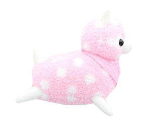 Alpaca 12-Inch Plush w/ Bandana - Pastel Pink