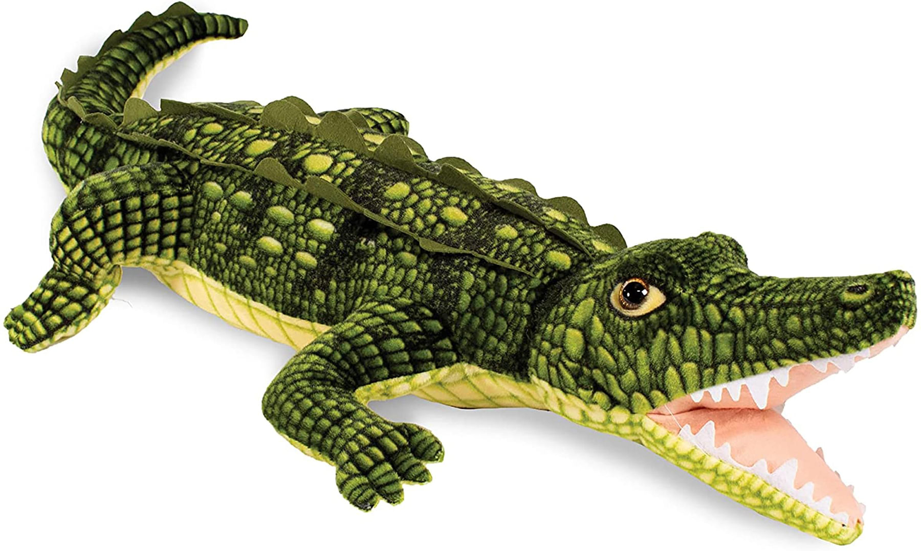 Real Planet Open Mouth Crocodile Green 51.25 Inch Realistic Soft Plush